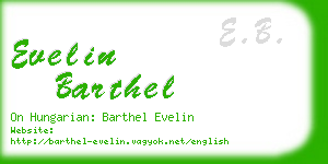 evelin barthel business card